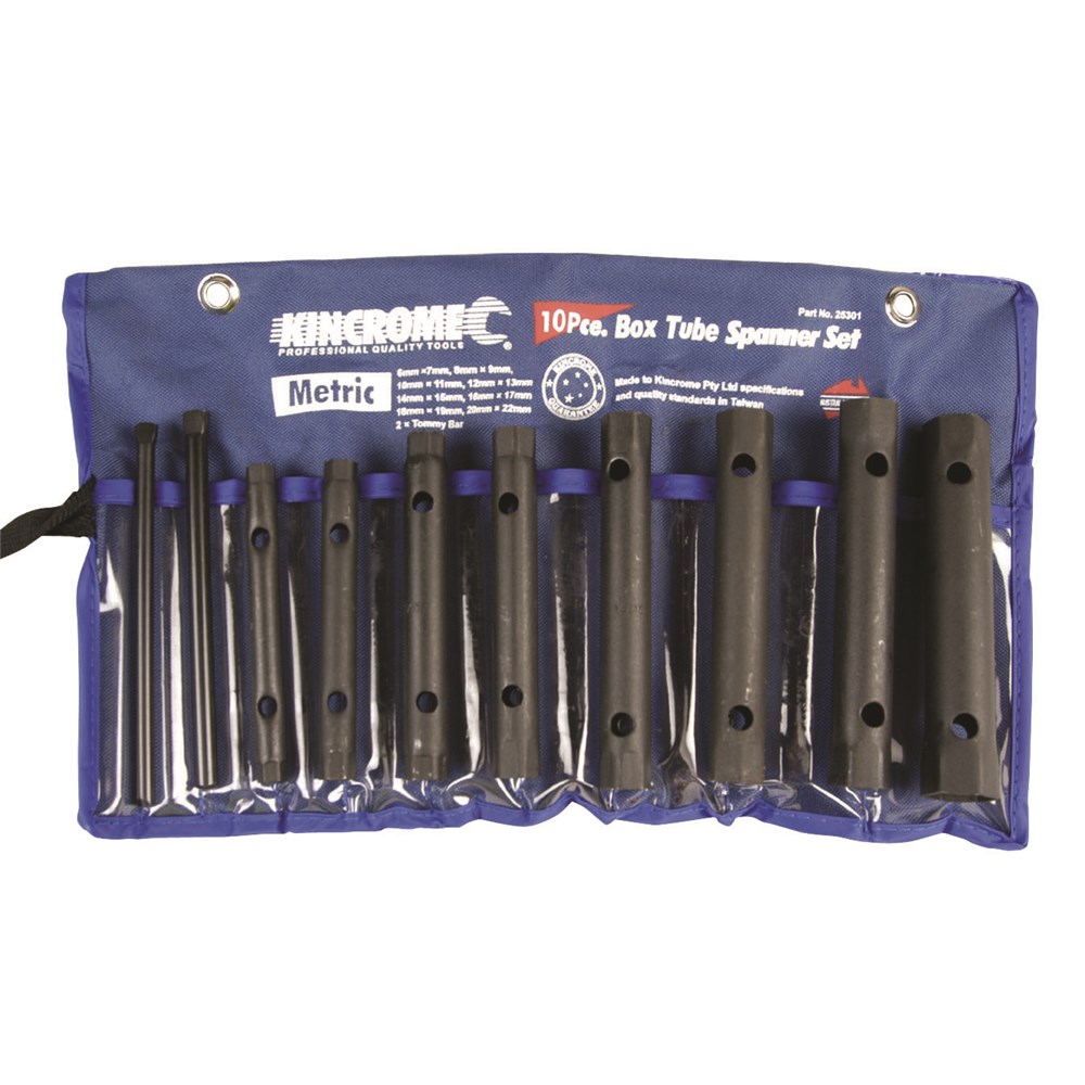 KINCROME SPANNER SET TUBE 10PC METRIC